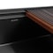 Ruvati 45-inch Gunmetal Black Stainless Steel Workstation Two-Tiered Ledge Undermount Kitchen Sink RVH6333BL - alternate 2